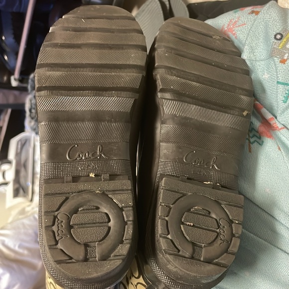 COACH Rain Boots. Size 7. Worn twice! - Picture 6 of 7